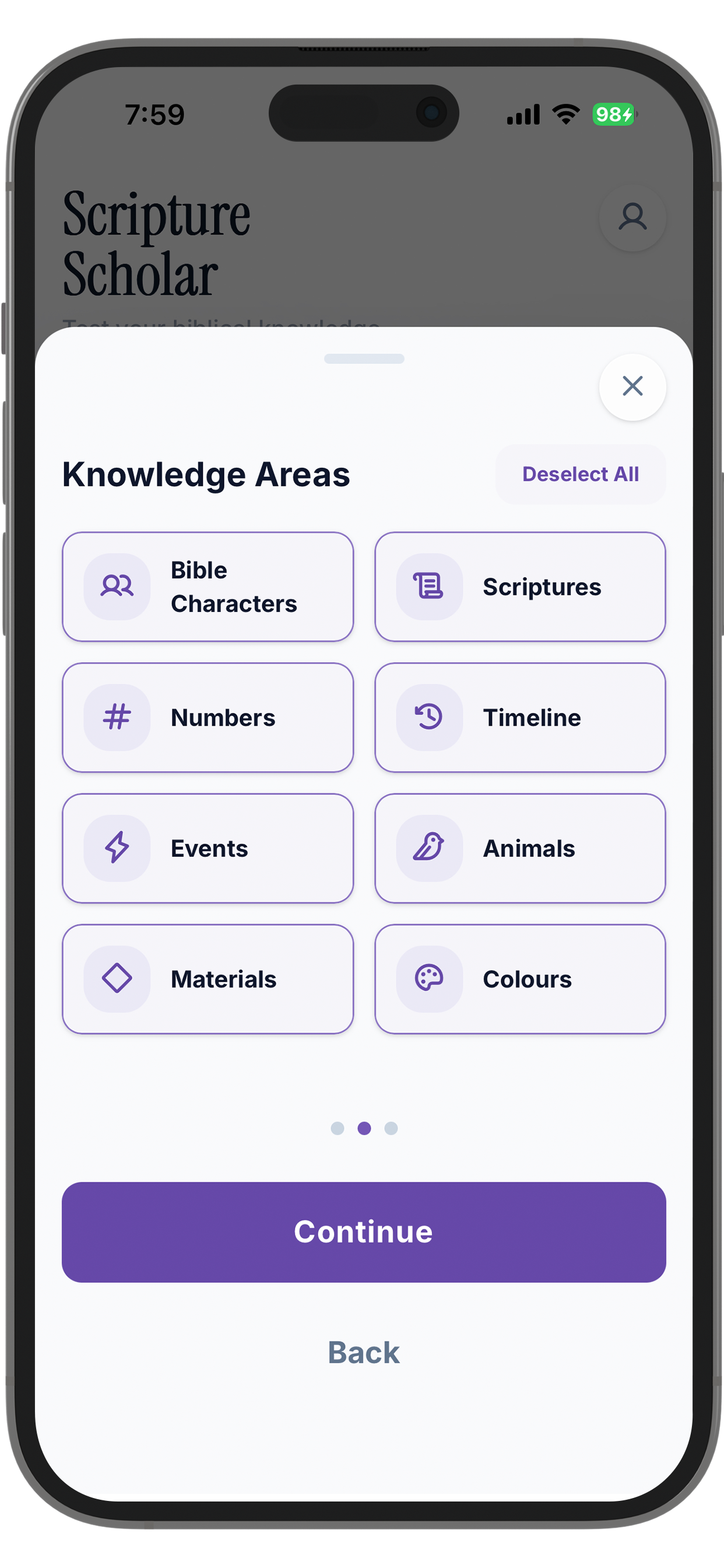 Scripture Scholar Knowledge Areas - Master All Scripture Topics